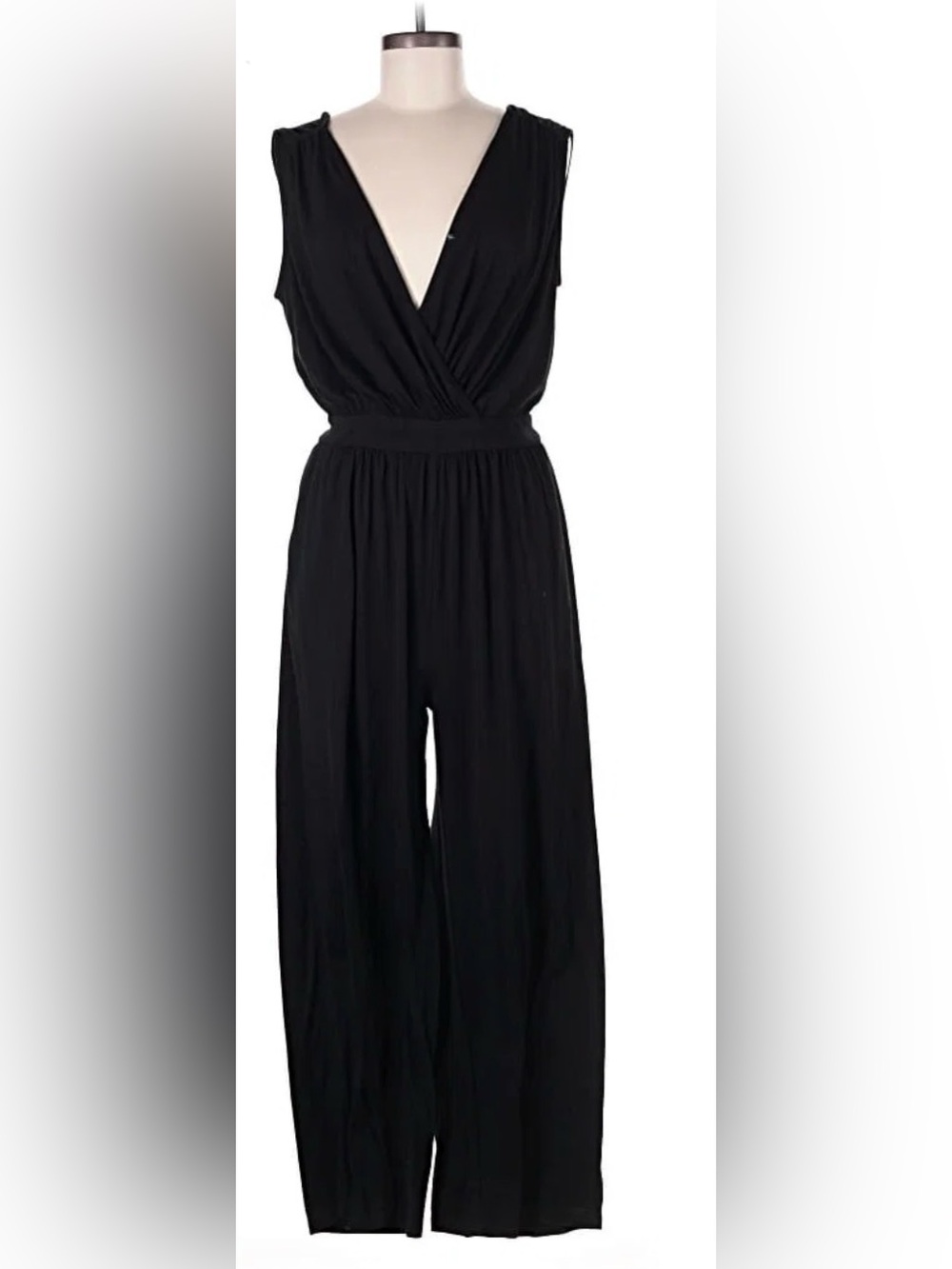 NWT Kirundo Classic Black Sleeveless Jumpsuit Size XXL